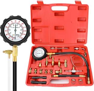 uptodatetools Analog Tire Pressure Gauge Fuel Pressure Gauge Auto Tools for Fuel Injection Pump Tester 0~140psi 0~10bar