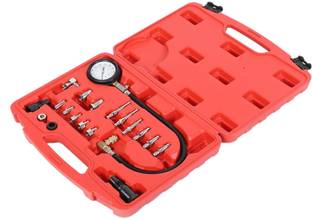 uptodatetools Analog Tire Pressure Gauge Diesel Engine Compression Tester, Diesel Engine Cylinder Pressure Tester