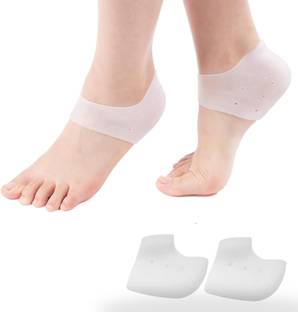 Royalkart Silicone Invisible Height Increase Heel Pad Socks | Make You Taller