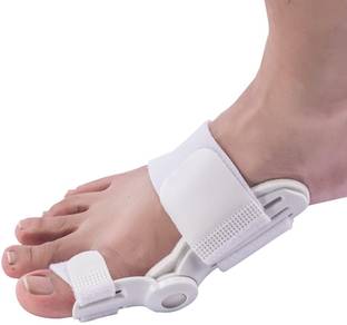 PGK TRADERS 1 Pcs White Universal Size Toe Thumb Straightener Bunion Splint Movable