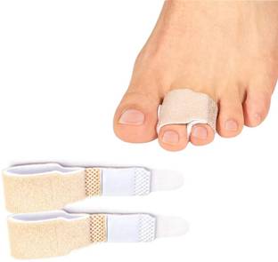 KAULDVISHE 2pcs Broken Toe Wraps Toe Cushioned Bandages,Hammer Toe Splints For Toes