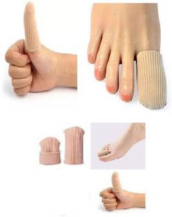 Digital Shoppy Toe Separators Fabric Gel Tube Bandage Finger and Toe Protector (Large) 1 Pc