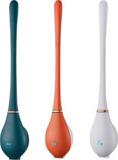 NedX 360° Deep Clean Silicone Toilet Brush (Multicolor) with Holder