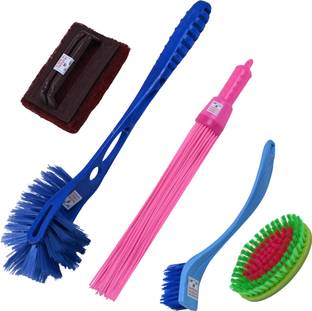 INASAN TOILET CLEANING BATHROON CLEANING BRUSHES ( Set of 5 )