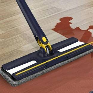 MAAUVTOR 2-in-1 Cleaning Mop with Wiper for Wet & Dry Floor, Easy-Squeeze & Quick Dry Mop