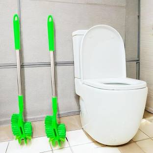 INASAN HOCKEY SHAPED TOILET BRUSH HEAVY DUTY STEEL HANDLE (PACK -2)