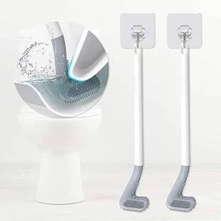 Yakolak Toilet Cleaning Brush Hockey with Holder