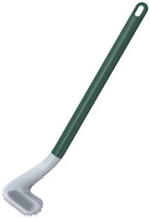 wayron Golf Shape Toilet Brush Cleaner L Shape Toilet Brush Golf Head Cleaner Flexible with Holder