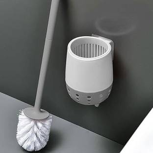 Favria Toilet Cleaning Brush with Wall Mounted Stand with Holder