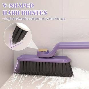 PATHU CREATION 360 Degree Rotating Bristle Cleaning Brush for Bathroom Kitchen