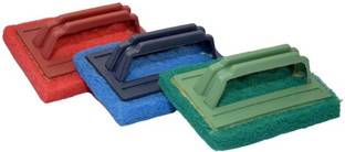 Tcd Tile Brush, Bathroom Scrubber Brush with Handle Pack of 3