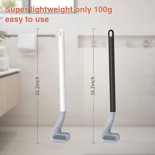 Welfic Golf L Shape Toilet Brush with Holder