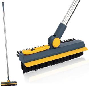 ZUDORA Upgraded 3 in 1 Bathroom Cleaning Brush with Wiper and Tweezers with Holder