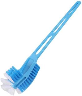 VELLA Double Side Cleaning Brush with Holder