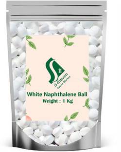 S Eleven Super Market White Naphthalene Balls for Clothes/Bathroom/Wardrobe/Moth Balls/Stain-Free Block Toilet Cleaner