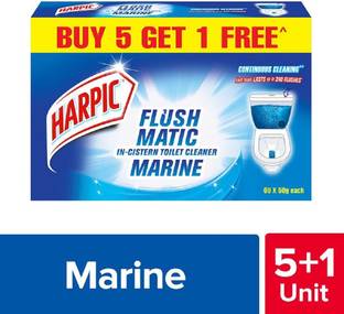 Harpic Flushmatic in-Cistern Aquamarine Block Toilet Cleaner
