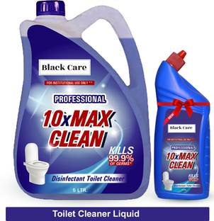 Black Care Toilet Cleaner , Kills 99.9% of Germs with Sparkling Shine Herbal Liquid Toilet Cleaner