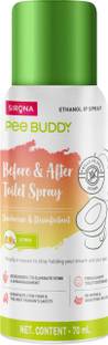 PeeBuddy Toilet Seat Sanitizer Spray - 70 ml | Reduces Risk of UTI & Infection Citrus Spray Toilet Cleaner