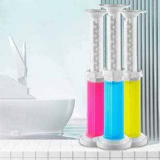 9Up Multi Fragrance Flower Stamp Toilet Gel Cleaner & Click Dispenser(Pack of 3) Floral Gel Toilet Cleaner