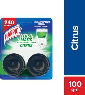 Harpic Flushmatic In-Cistern Citrus Block Toilet Cleaner