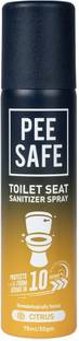 Pee Safe Toilet Seat Sanitizer Spray Protects 99.9% Germs In 10 Seconds & Travel Friendly Citrus Spray Toilet Cleaner