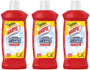 Harpic Bathroom Cleaner Lemon 1L Pack of 3 Lemon
