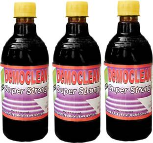 DEMOCLEAN Herbel Black Floor Cleaner Pack Of 3 For Tiles Marble And Kichen Household Care Floral Liquid Toilet Cleaner