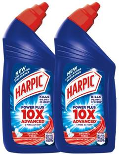 Harpic Power Plus 10X Advanced Original Fresh Toilet Cleaner Pack of 2 Liquid Toilet Cleaner