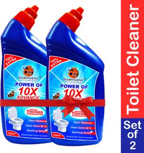 BEE HYGIENIC 10X Powerful Toilet Cleaner Original Liquid combo Set of 2 Original Liquid Toilet Cleaner