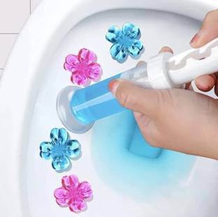 valsheri Toilet Freshener and Cleaner Flower Gel remove bad smell And Air Freshener Lavender Gel Toilet Cleaner