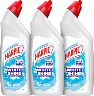 Harpic White and Shine Disinfectant Toilet Cleaner Bleach Liquid Liquid Toilet Cleaner