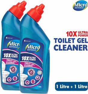 MicroDefence Toilet Cleaner 10xPower|Kill 99.9%Germ|Remove LimeScale|ZeroCorrosion|ExtraThick Gel Toilet Cleaner