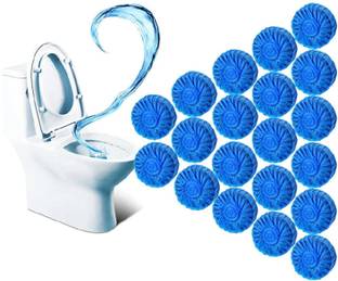 Sunlight Prime Toilet Blue Clean Bubbles, Long-Lasting, Mild Lemon Scent Regular Block Toilet Cleaner