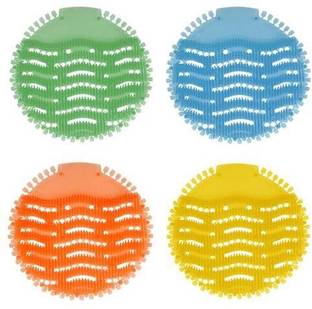 VIAAMA URINAL SCREEN MAT 4 PCS Lemon Mat Toilet Cleaner