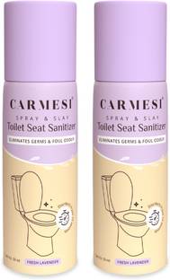 Carmesi Toilet Seat Sanitizer | Kills 99.9% Germs & Eliminates Foul Odour | Pack of 2 Lavender Liquid Toilet Cleaner