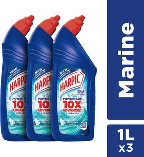 Harpic Power Plus Marine Liquid Toilet Cleaner 1L Marine Liquid Toilet Cleaner