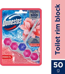 Domestos Pink Magnolia Tiolet Rim Block Rim Block