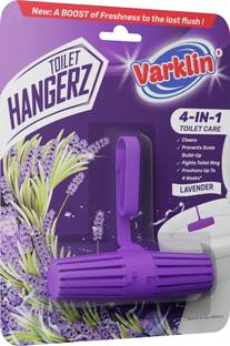 Varklin 4-in-1 Toilet Hanger | Lavender Fragrance | Cleans, Freshens, Eco-Friendly | 35g Rim Block