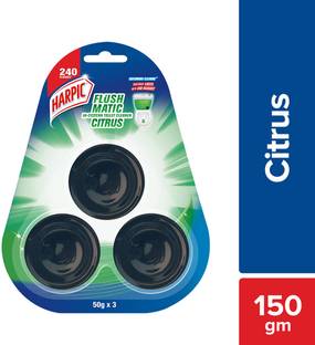Harpic Flushmatic In-Cistern Citrus Block Toilet Cleaner
