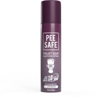 Pee Safe Toilet Seat Sanitizer Spray Protects 99.9% Germs In 10 Seconds & Travel Friendly Lavender Spray Toilet Cleaner