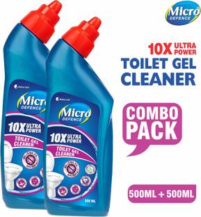 MicroDefence 10X Toilet Cleaner|Kill Germs|Remove Lime Scale|Extra Thick Mint Gel Toilet Cleaner