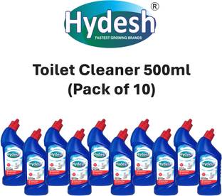 hydesh Toilet Cleaner Removes Tough Stain, Kill All Germs (Pack Of 10, Each Pack 500ml) Liquid Toilet Cleaner