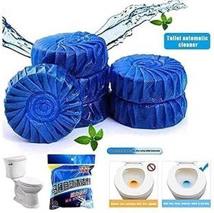SARTHU Toilet Tank Cleaner Powerful Cleaning Ball Toilet Blue Deep Clean Bubbles 1 Pack Jasmine Wipe Toilet Cleaner