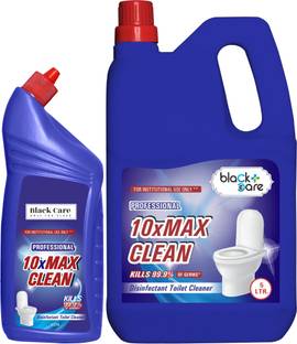 Black Care Disinfectant Liquid Toilet Cleaner 5+1 L | Kill 99% Germs* with Sparkling Shine Original Liquid Toilet Cleaner