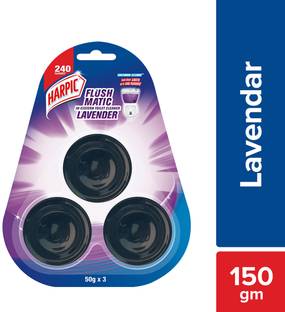 Harpic Flushmatic In-Cistern Lavender Block Toilet Cleaner