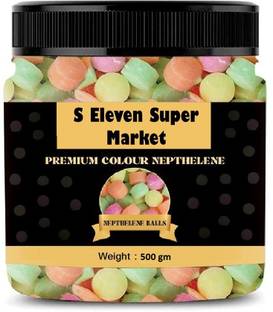 S Eleven Super Market Colourful Naphthalene Balls for Clothes/Bathroom/Wardrobe/Phynail goli Regular Block Toilet Cleaner