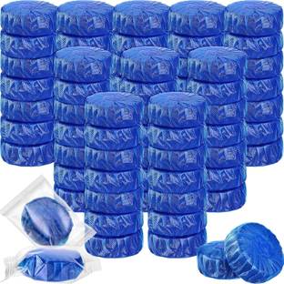 SPMYY Automatic Flush Toilet Bowl Cleaner Tablets Blue Cleaning water (Pack of 10) Lemon Powder Toilet Cleaner