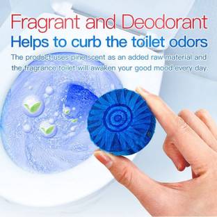 SnowShell Automatic toilet bowl cleaners with a fresh scent to deodorize and descal Original Rim Block