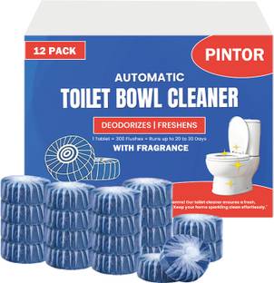 Pintor Automatic Toilet Bowl Cleaner Tablets for Descaling & Deodorizing(pack of 12) Ocean Rim Block