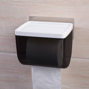 Zeinwap Magic Sticker Series Tissue Roll Holder - Toilet Paper Holder Plastic Toilet Paper Holder